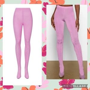 Skims Jelly Sheer Intimates Legging Petal Rhinestone